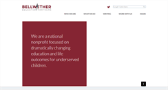 Desktop Screenshot of bellwethereducation.org
